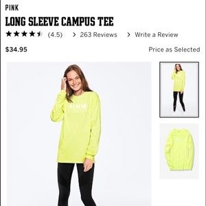 Pink campus long sleeve